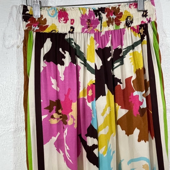 ANTHROPOLOGIE CONDITIONS APPLY FLORAL SATIN WIDE LEG (a134) - Picture 9 of 16
